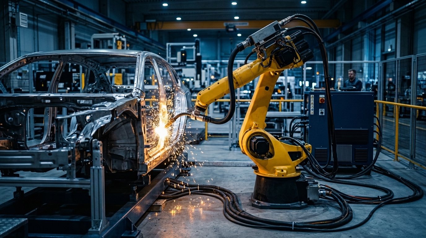 FANUC 焊接机器人与福尼斯焊机协同作业